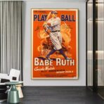 vintage baseball poster