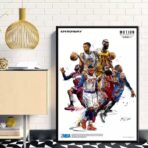 vintage nba basketball poster