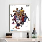 vintage nba basketball poster