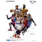 vintage nba basketball poster