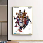 vintage nba basketball poster