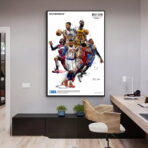 vintage nba basketball poster