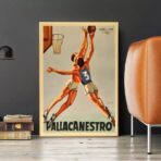 vintage basketball poster