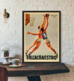 vintage basketball poster