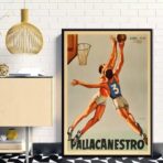 vintage basketball poster