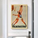 vintage basketball poster
