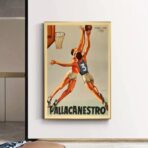 vintage basketball poster