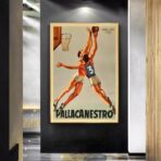 vintage basketball poster