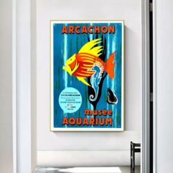 poster bassin darcachon vintage