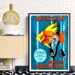 poster bassin darcachon vintage