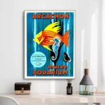 poster bassin darcachon vintage