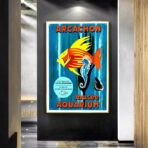 poster bassin darcachon vintage