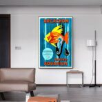 poster bassin darcachon vintage