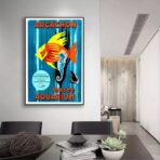 poster bassin darcachon vintage