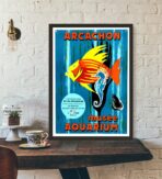 poster bassin darcachon vintage