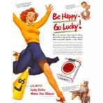 poster be happy go lucky vintage