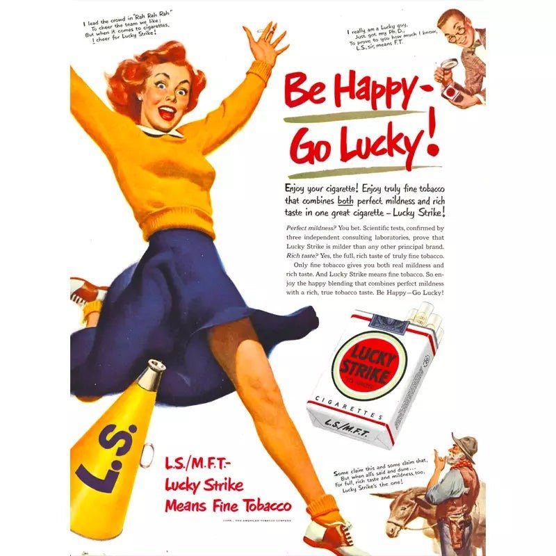 poster be happy go lucky vintage poster be happy go lucky vintage