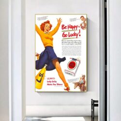 poster be happy go lucky vintage