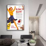 poster be happy go lucky vintage