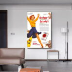 poster be happy go lucky vintage