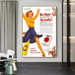 poster be happy go lucky vintage