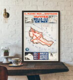 vintage beautiful island poster