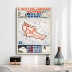 vintage beautiful island poster