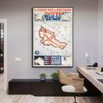 vintage beautiful island poster