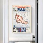 vintage beautiful island poster