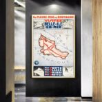vintage beautiful island poster