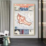 vintage beautiful island poster