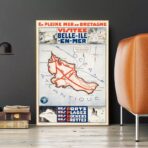 vintage beautiful island poster