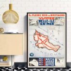 vintage beautiful island poster