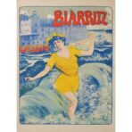 poster biarritz vintage