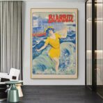 poster biarritz vintage