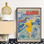 poster biarritz vintage