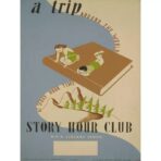 vintage library poster