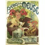 vintage meuse beer poster