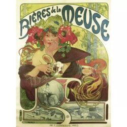 vintage meuse beer poster
