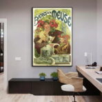 vintage meuse beer poster