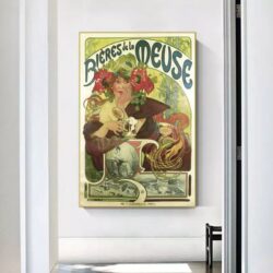 vintage meuse beer poster