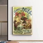 vintage meuse beer poster