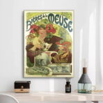 vintage meuse beer poster