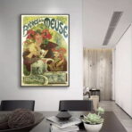 vintage meuse beer poster
