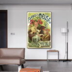vintage meuse beer poster