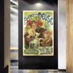 vintage meuse beer poster