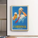 vintage french beer poster