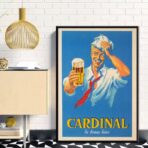 vintage french beer poster