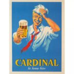 vintage french beer poster