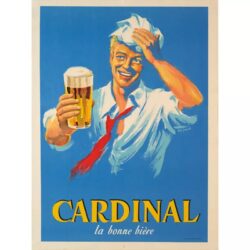vintage french beer poster